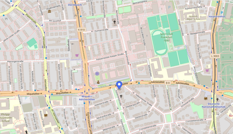 Screenshot von OpenStreetMap – ©OpenStreetMap-Mitwirkende